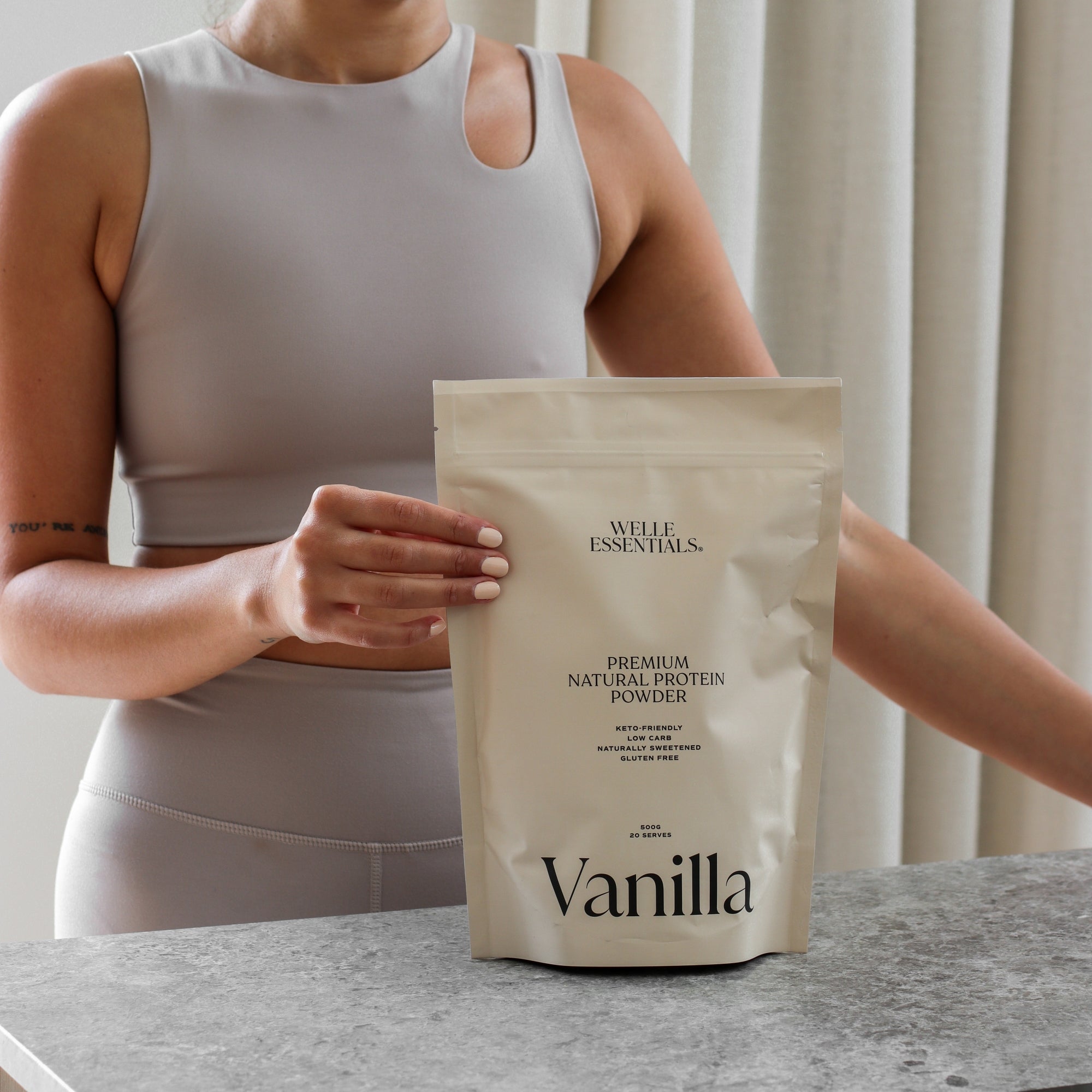 Premium Natural Protein - Vanilla - Welle Essentials