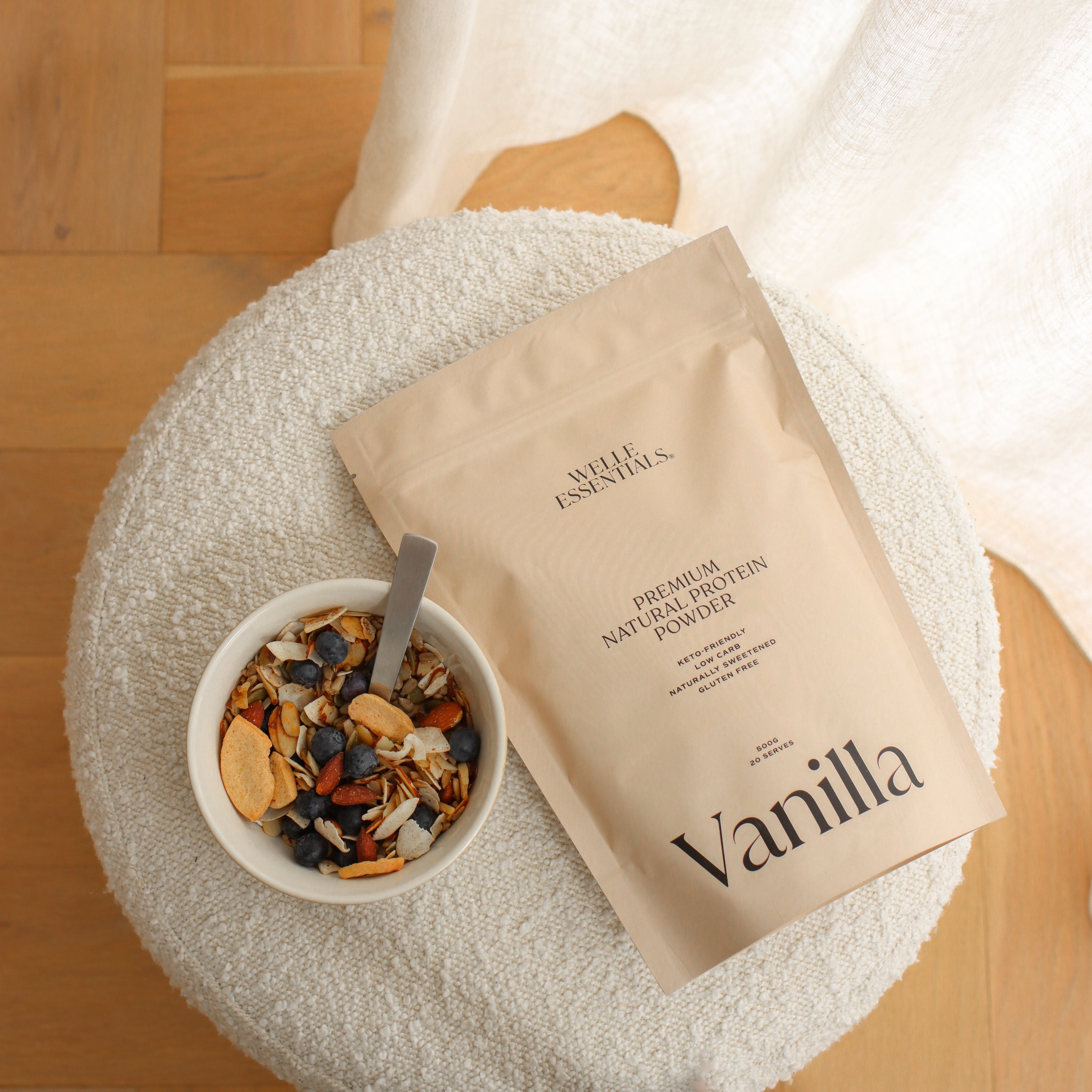 Premium Natural Protein - Vanilla - Welle Essentials