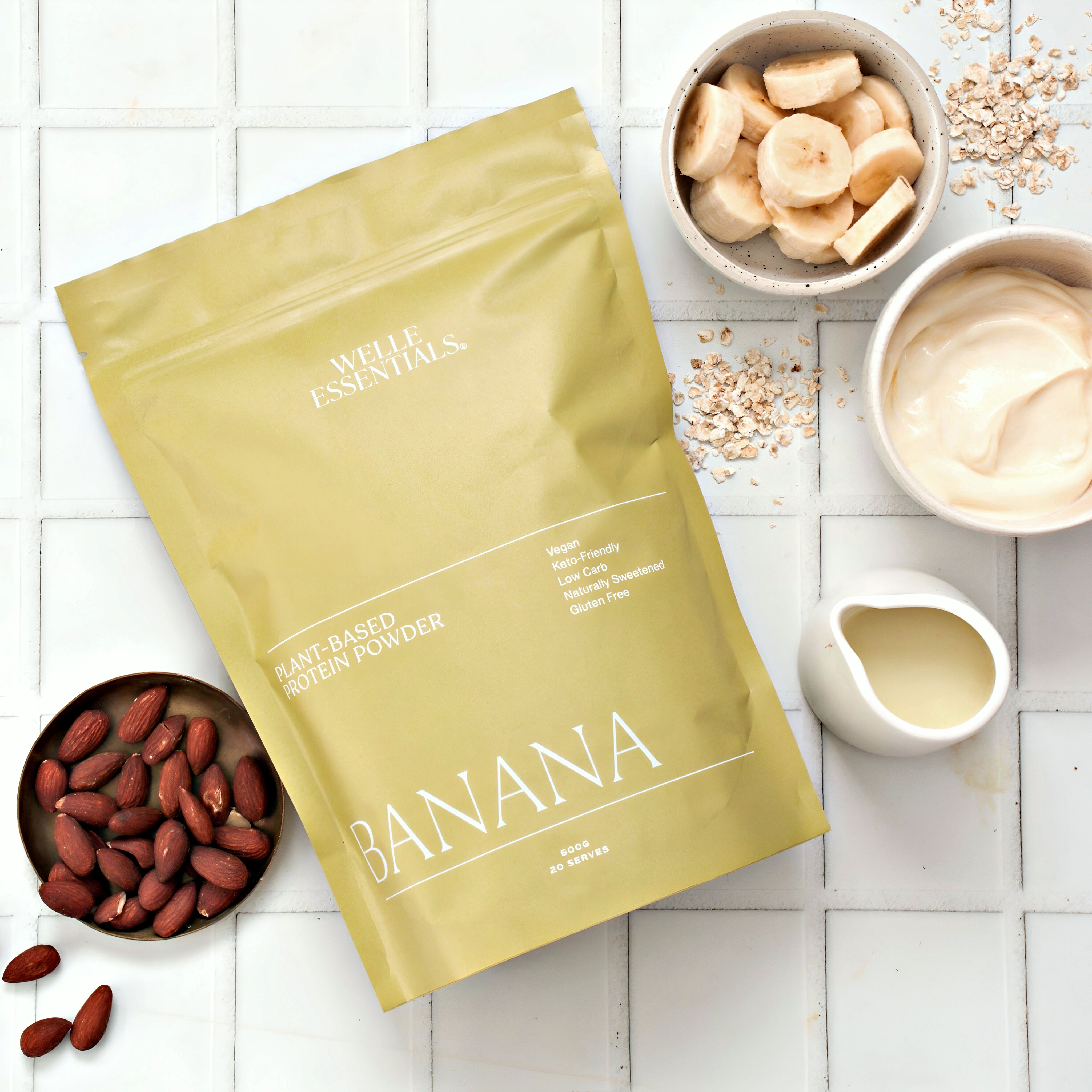 Plant Based Protein - Banana - Welle Essentials