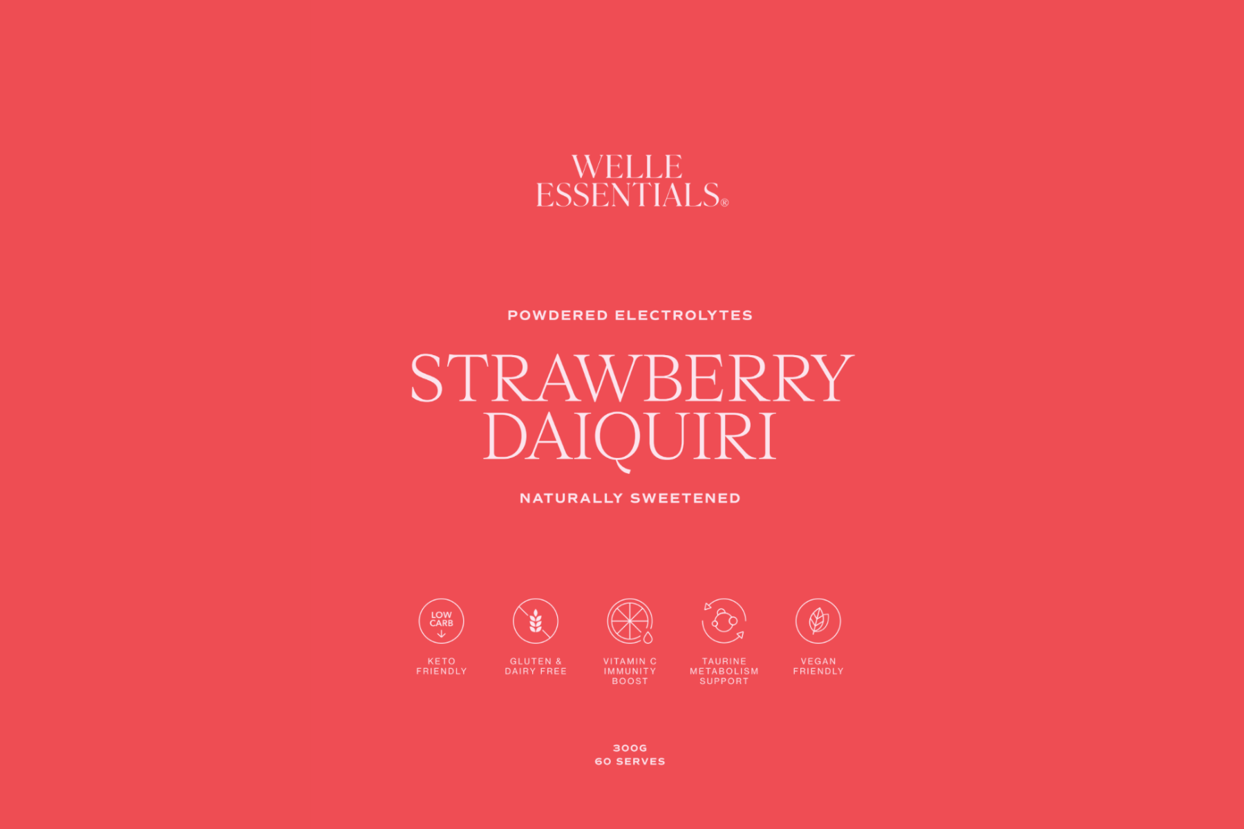 Electrolytes - Strawberry Daiquiri - Welle Essentials