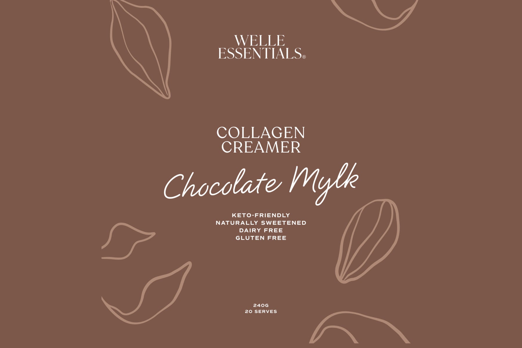 Collagen Creamer - Chocolate Mylk - Welle Essentials