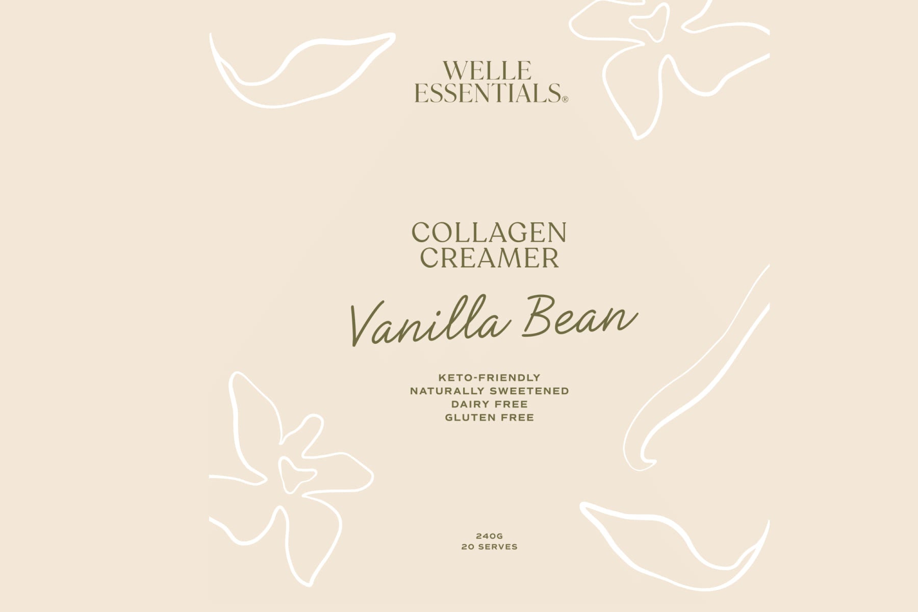 Collagen Creamer - Vanilla Bean - Welle Essentials