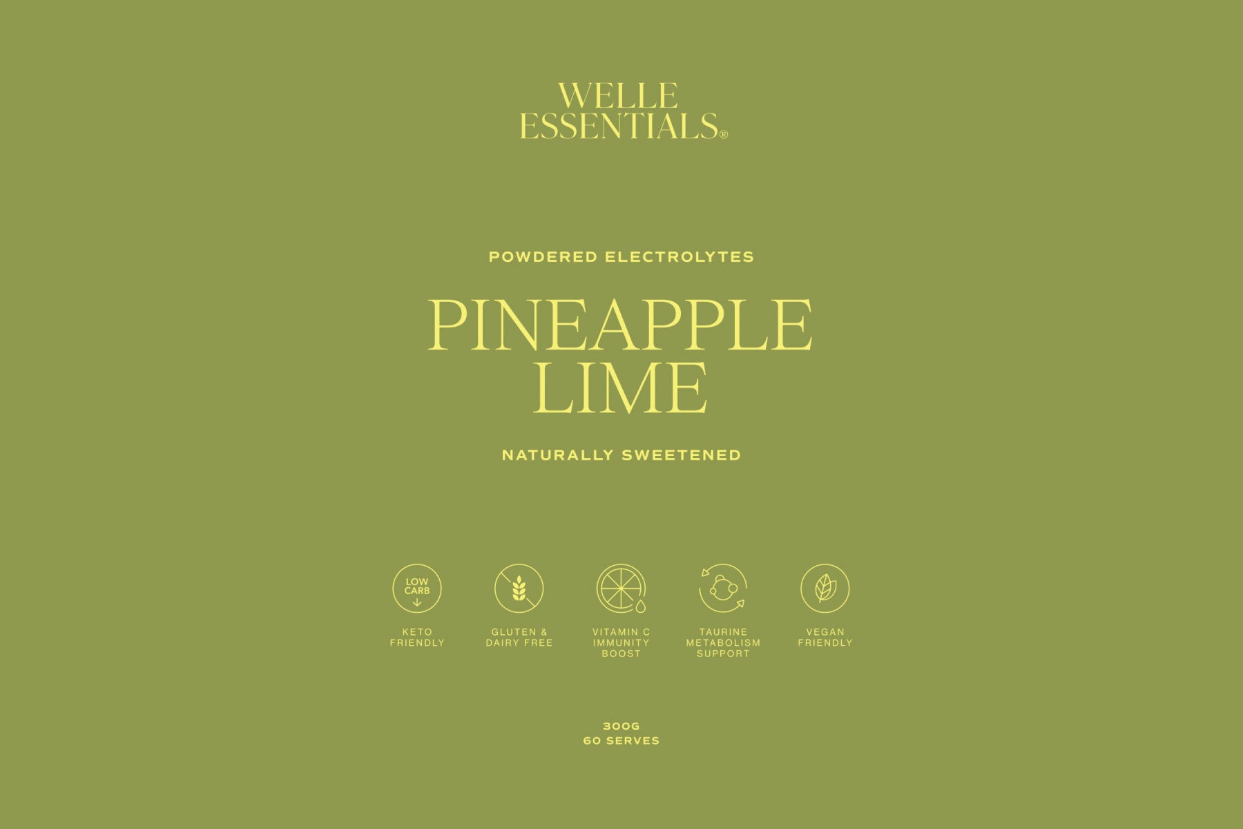 Electrolytes - Pineapple Lime - Welle Essentials