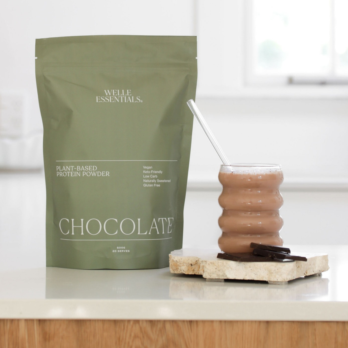 Plant Based Protein - Chocolate - Welle Essentials