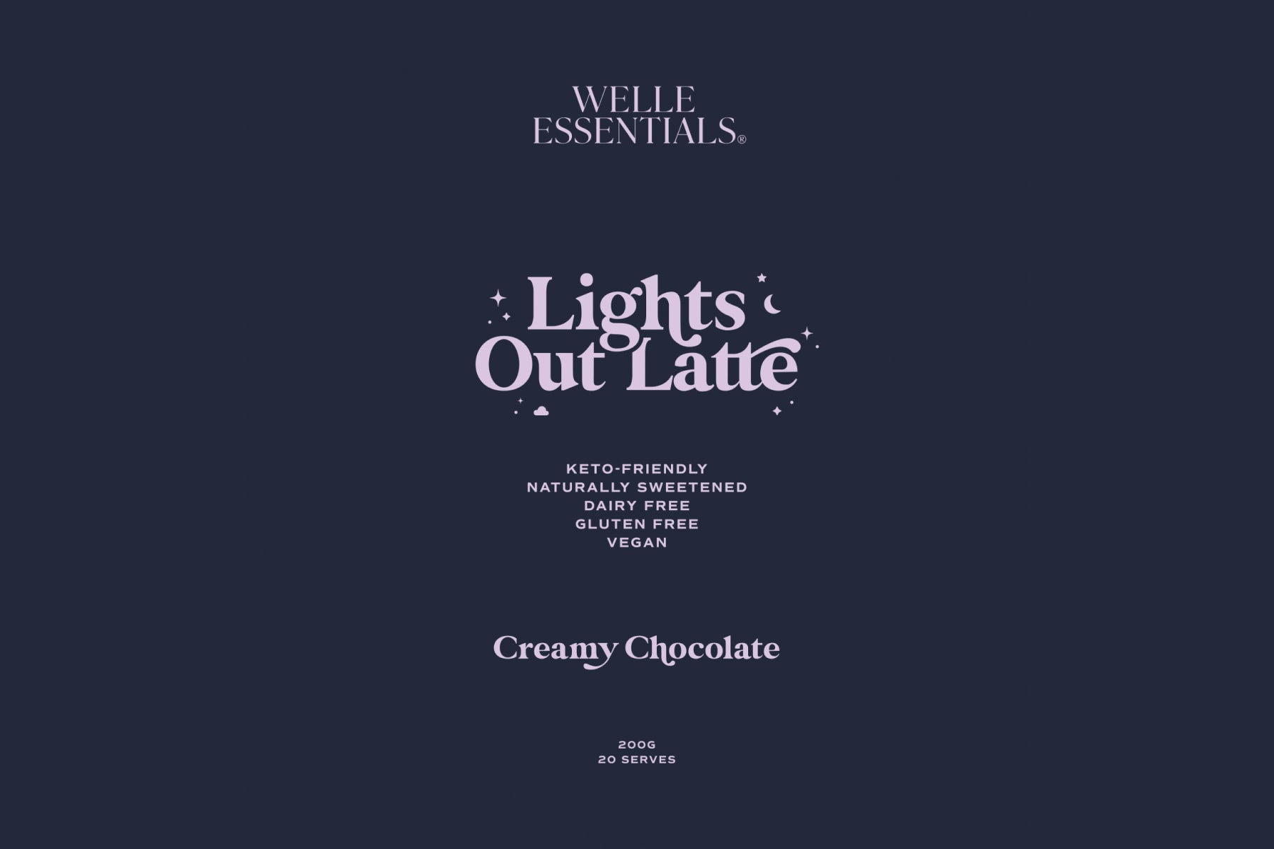 Lights Out Latte - Creamy Chocolate - Welle Essentials