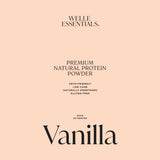 Premium Natural Protein - Vanilla - Welle Essentials