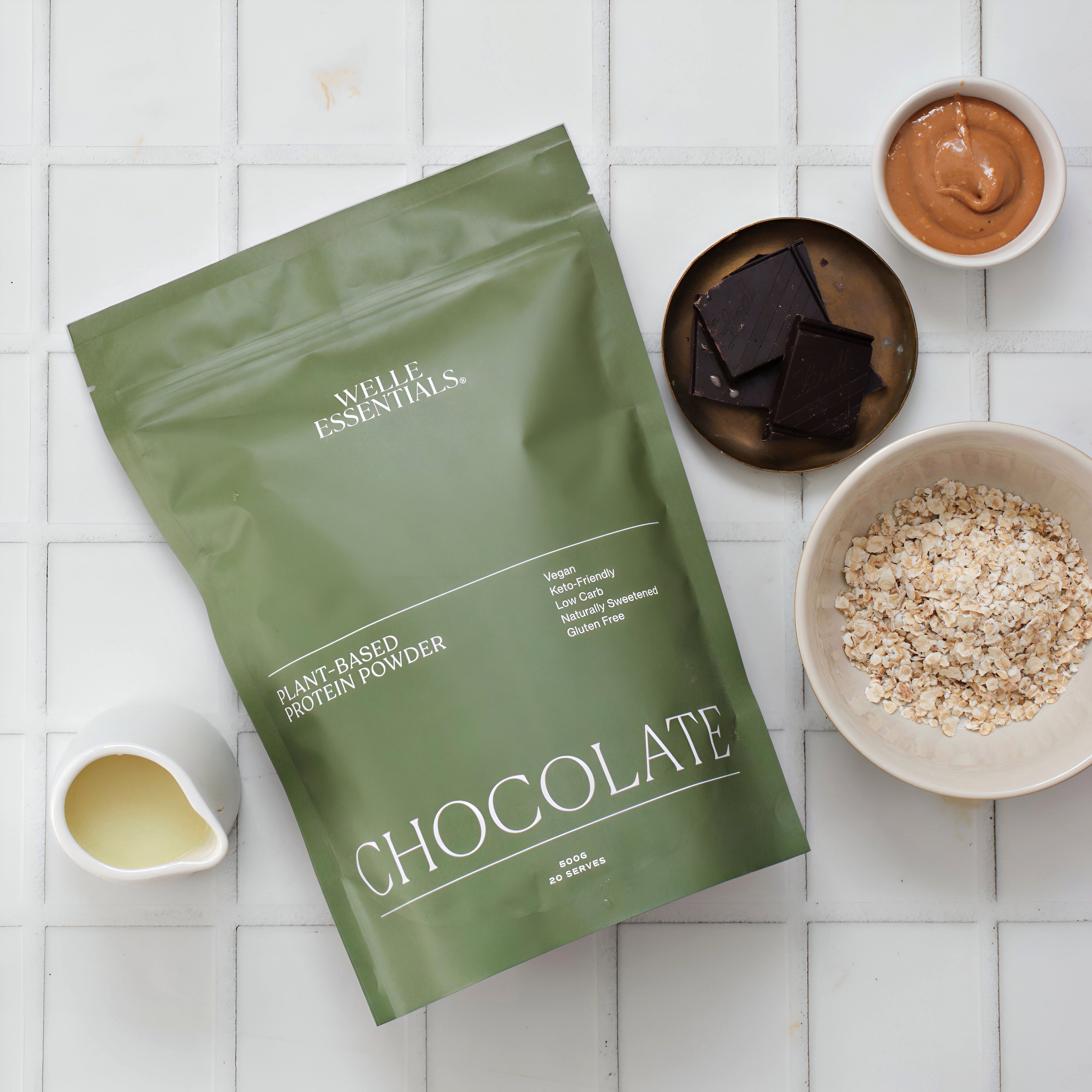 Plant Based Protein - Chocolate - Welle Essentials